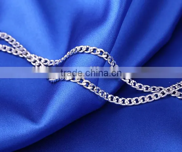 Yiwu Wholesale Fashion Rhodium Plated Different Types Curb Chain Of Necklace photo-5