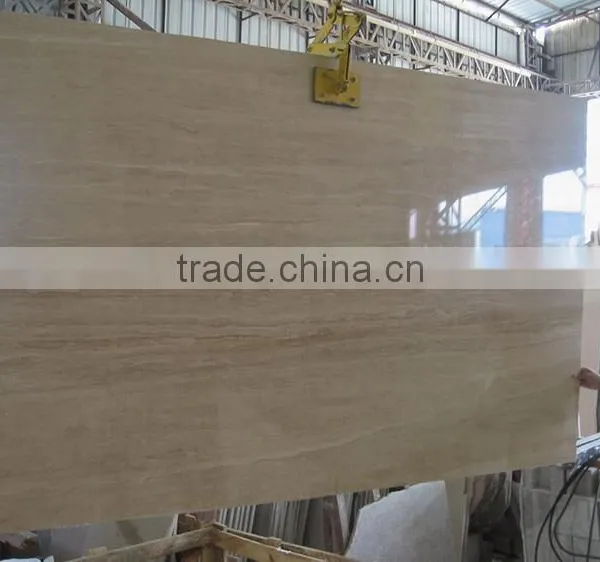 Fashionable Design Natural Polished White Wooden Vein Marble Flooring Stone photo-3