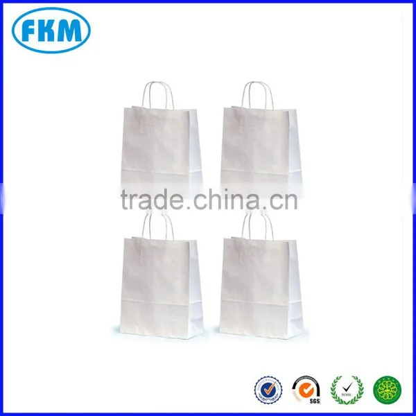 White Kraft Paper Bags Merchandise Shopping Party Favor Gift 10"x8" Lot Handles photo-2