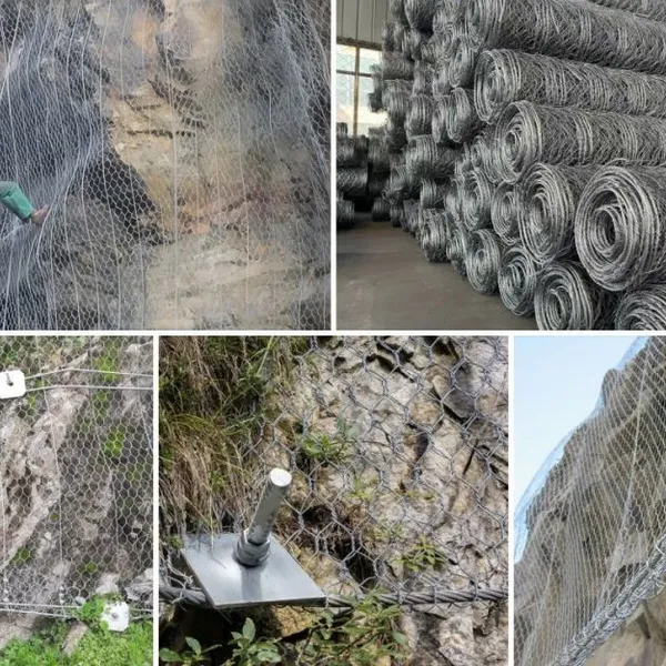 High Tensile Galvanized Hr 100 Reinforced Mesh Cheap Price Hexagonal Rockfall Net for Slope Protection Plain Weave Cutting photo-5