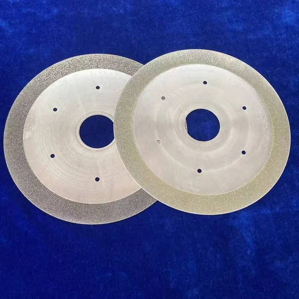 Single-sided/double-sided Electroplated Diamond Cutting Discs, High-precision Diamond Electroplated Saw Blades Suitable for Cutting Sealing Strips and Glass Fibers photo-4