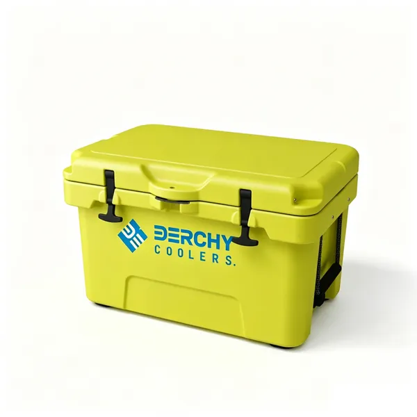35QT Commercial Rotomolded Thermal Cooler Box PU Foam Insulated Cold Chain Transport Container for Seafood Catering Vaccine Delivery