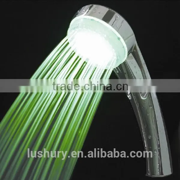 Chrome ABS Change 7 Color LED Shower Head
