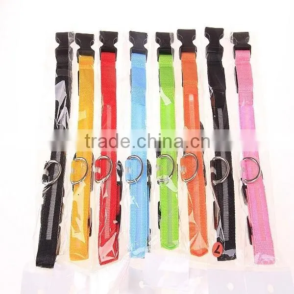 Wholesale Led Dog Collars , Nylon Collars , Led Dog Collar With Insulation Sheet in Stock!