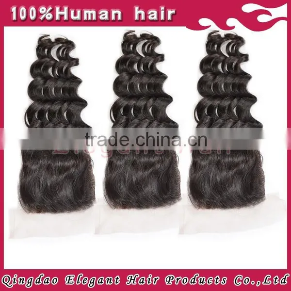 6A Grade Hot Hair Beauty Product Silk Base Lace Frontal Closure photo-3