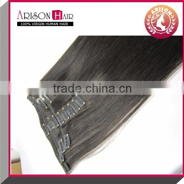 Popular Color Hair Goods in USA Clip in Human Hair Extensions photo-3