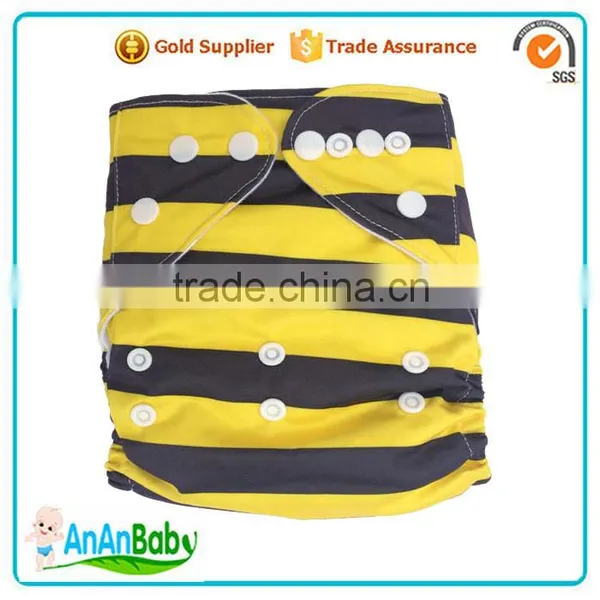 AnAnBaby Waterproof Cloth Nappy Double Row Snaps Nappies Cover photo-4