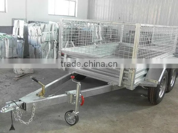 8x5FT Heavy Duty Hot Dipped Galvanized Tandem Box Trailer, Utility Trailer photo-3