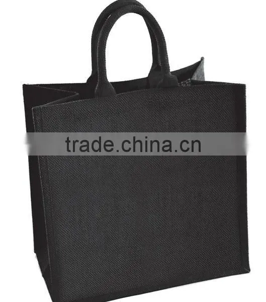 2016 High-end Plain Large Jute Wine Recycle Bag Wholesale photo-3