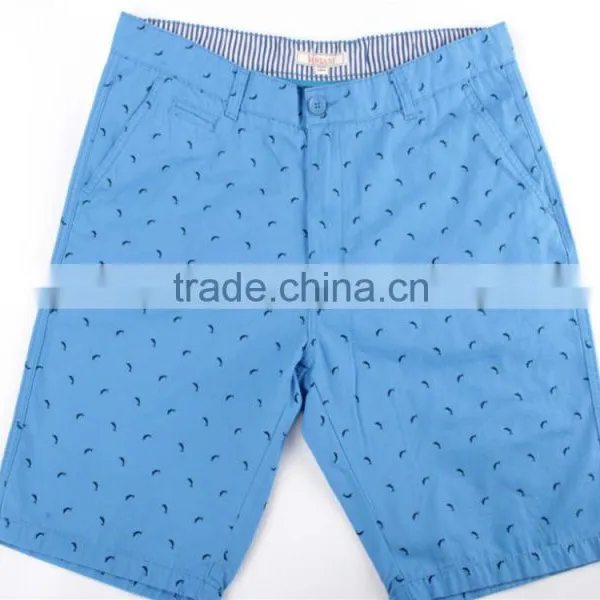 Mens Cheap 100%cotton Stock Apparel in China Printed Shorts