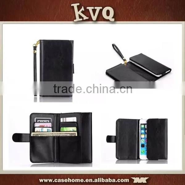 Card Slots Wallet Strap Leather Pouch Case Cover For Vivo X6 photo-3