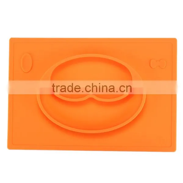 Happy Design 2016 FDA Children Silicone Divided Food Grade Silicone Plate photo-3