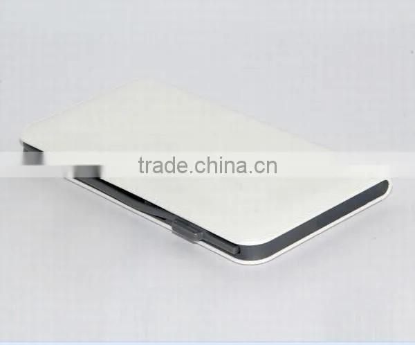 AWC455 8000mAh Leather Built In Input and Output Cable Power Bank Mobile Power Pack photo-6