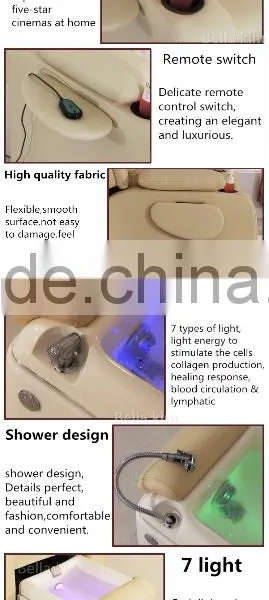 Flexible Foot Tub Sex Salon Pedicure Spa Chair for Nail Salon photo-6