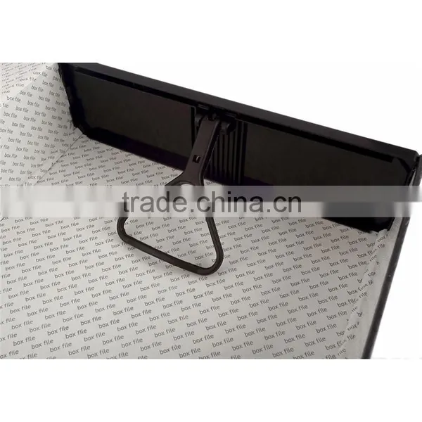 Manufacturing Overlay Multi-function Box File Size A4 FC Simple Black Plastic File Box photo-5