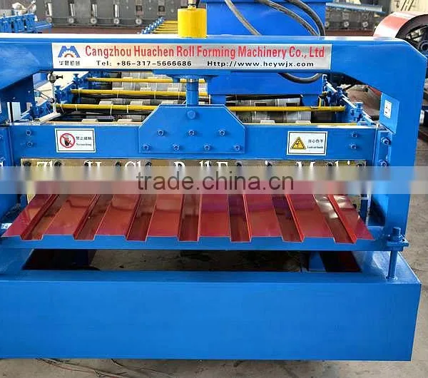 Color Steel Galvanized Metal Aluminum Glazed Trapezoidal Sheet Roof Tile Wall Panel Roll Forming Machine Supplier's Choice photo-2
