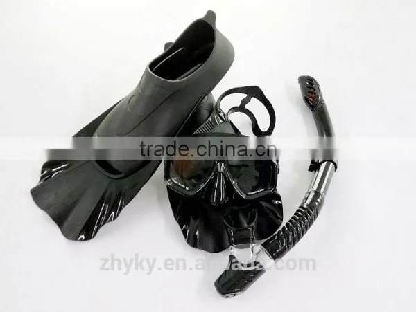 Adult's Fashionable Diving Mask and Snorkel Set and Swim Fins photo-5