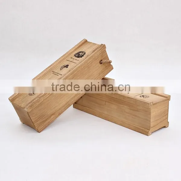 Wholesale Handmade Single Bottle Wooden Wine Gift Boxes photo-5