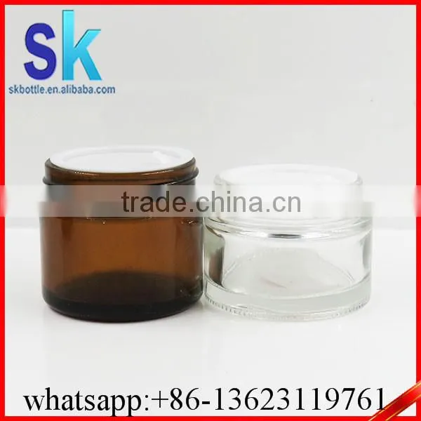 30g Amber Glass Jar for Cosmetic Whosales photo-2
