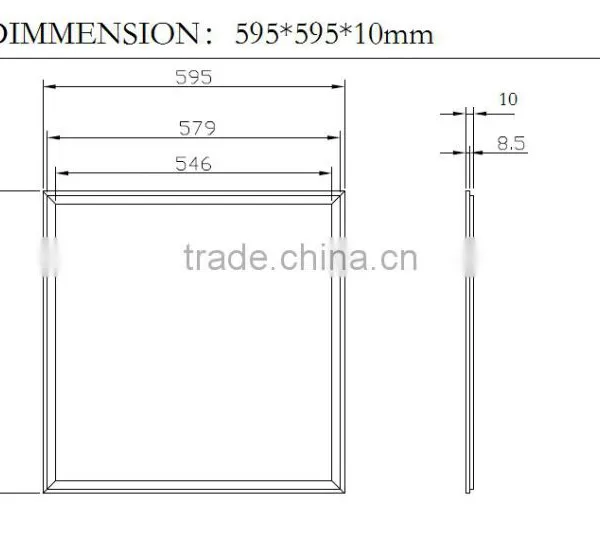600*600mm Ceiling Lighting Square LED Panel Lights PF>0.9 40W photo-3