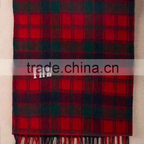 Wool Cashmere Scottish Tartan Classic Scarf WCS14112225 photo-3