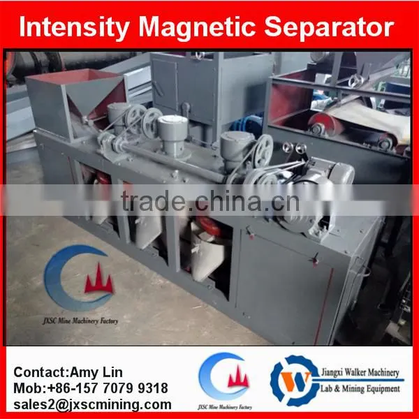 14000gauss 500mm Diameter Belt Type Three-disc Electromagnetic Separator With 300kgs/h Capacity