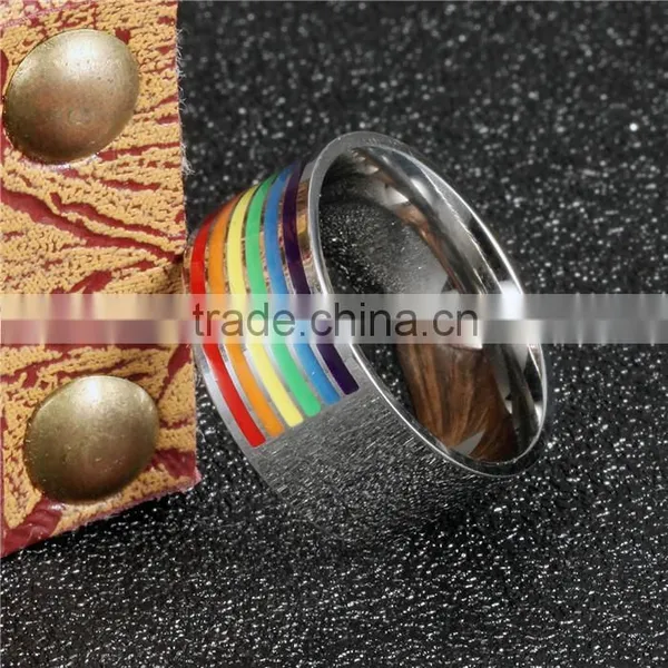Stainless Steel Jewelry Wholesale New Product Rainbow Ring photo-4