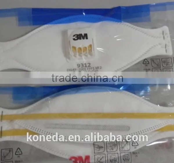 EN149:2001 FFP1 3M Face Mask With Valve, 3M 9312 FFP1 Disposable Mask photo-5