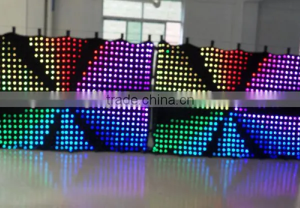 Soft flexible LED video curtain