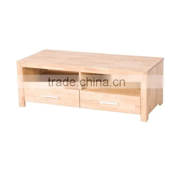 New Design Oiled Solid Wood 2 Drawers TV Cabinet photo-3