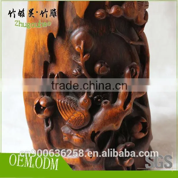 Hand Carved Craft by Natural Bamboo Root photo-3
