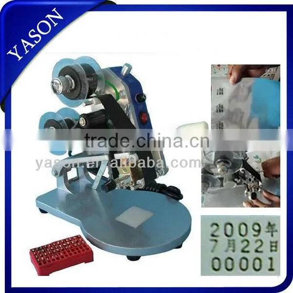 Manual Number Words Date Printing Machine for Bag & Paper & Film