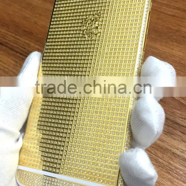 Metal Material Mobile Phone Housings for Iphone 6 Plus 24kt Gold Converstion Kit photo-2