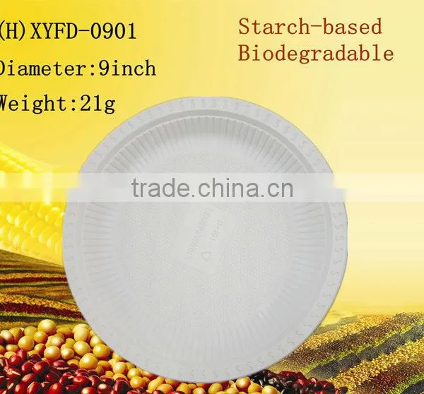 Biodegradable Disposable Food Container 9inch Dinner Plates