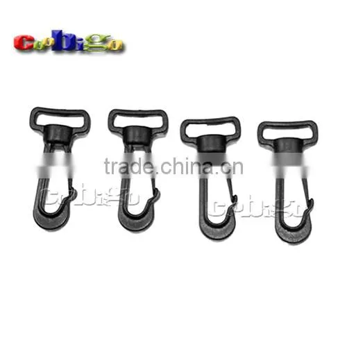 3/8" Plastics Snap Hooks Buckles Black for Bags Backpack Outdoor Tools photo-2