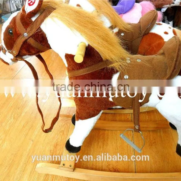 Plush Horse Baby Kids Toy / Valentine Chrisha Playful Plush Rocking Horse photo-4
