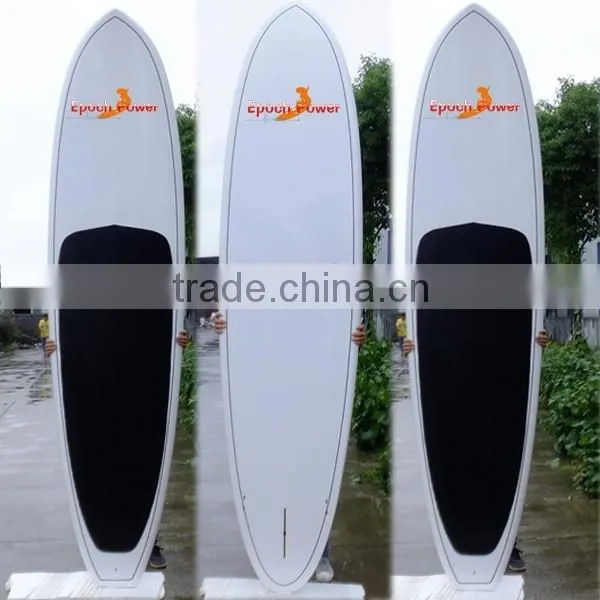 White SUP Paddle Board With Black Deck Pad SUP Stand Up Paddle Board Surfboard