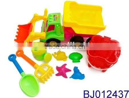 Beach Toys Deluxe Playset for Kids Plastic Bucket Sand Shovel Set photo-6