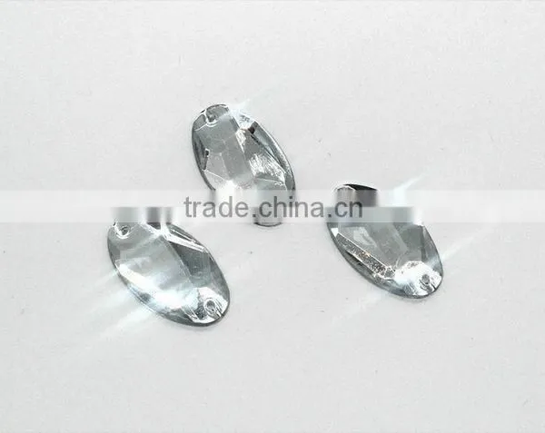 KB13 Oval 16*28 Cosmic Flat Back Sew on Acrylic Rhinestones for Fashion Decoration, Craft Making, Garment Bags Accessories photo-4