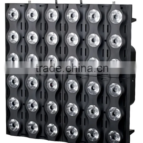 6X6 12W RGBW Square Panel Led Blinder Matrix Light Use as TV Background Wall