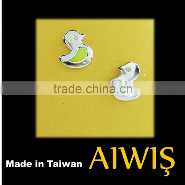 Hottest High Quality Cute Duck Deisgn Sterling Silver Earring Gifts photo-3