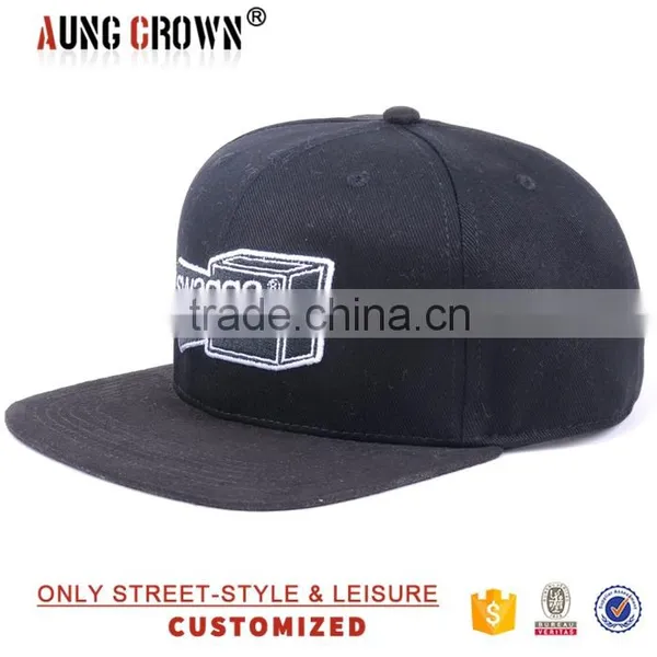 acrylic material snapback caps and hats/fabric material snapbacks/material for snapback cap