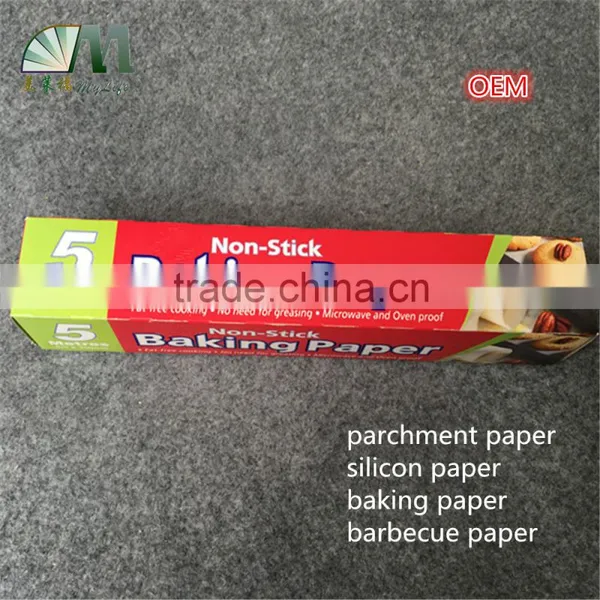 Heat Resistant Heat Transfer Non-stick Double Side Silicone Coated Release Paper Widely Used in Bakery