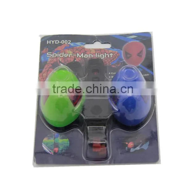 S170 Bike Bicycle Rear Tail Light Spider Man Design Mode Rechargeable 2Led photo-2