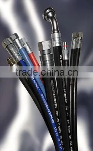 Spiral Steel Wire Hydraulic Rubber Hose / High Pressure Rubber Oil Hose / High Pressure Water Hose EN 856-4SP photo-5