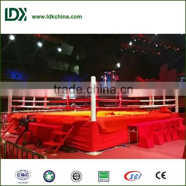 Outdoor Used Raised Floor Thai Boxing Ring for Sale photo-6