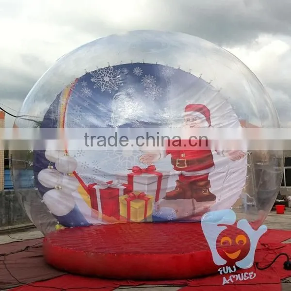 5m Outdoor Christmas Ornament Giant Xmas Inflatable Giant Snow Globe for Take Photo photo-2
