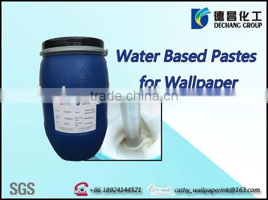 Screen printing embossed transparent printing paste for wallpaper