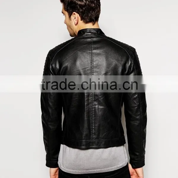 Mens Faux Leather Jacket, PU Jacket photo-2