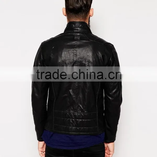 Mens Faux Leather Biker Jacket photo-2